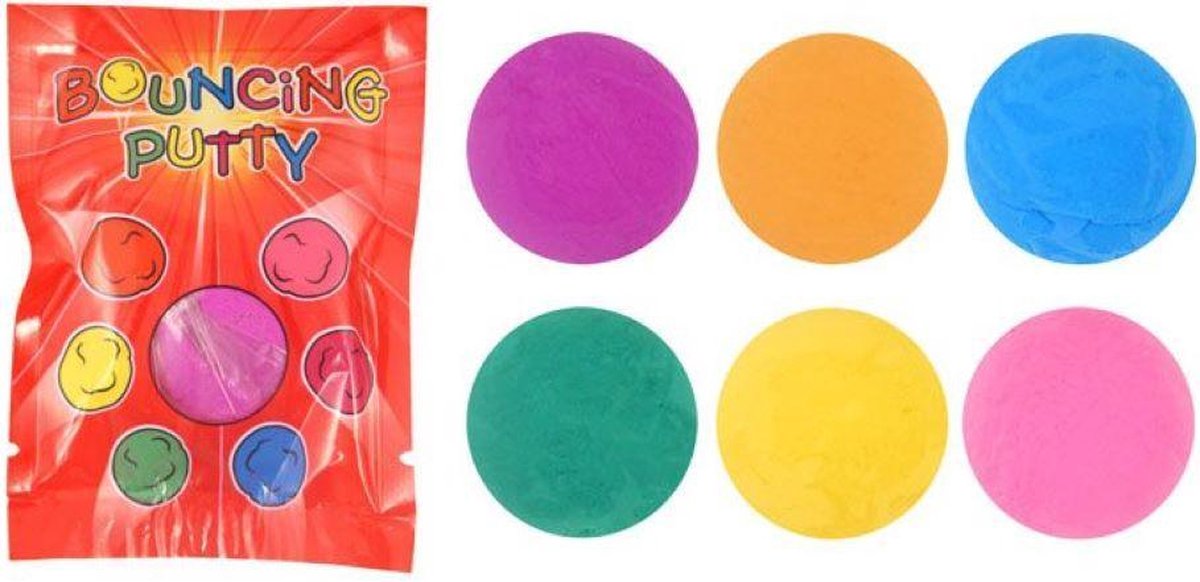 10 uitdeelzakjes stuiter putty  - bouncing putty