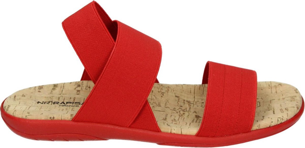 Rapisardi CRUS/s - Volwassenen Platte sandalenDames Sandalen - Kleur: Rood - Maat: 38