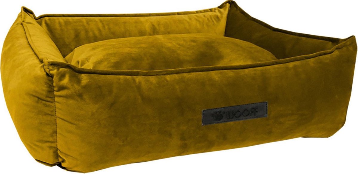 Wooff Hondenmand Cocoon Velours - XS - Oker - 60 x 40 cm