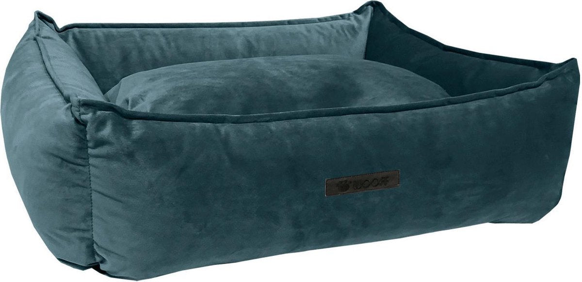 Wooff Hondenmand Cocoon Velours - L - Petrol - 70 x 90