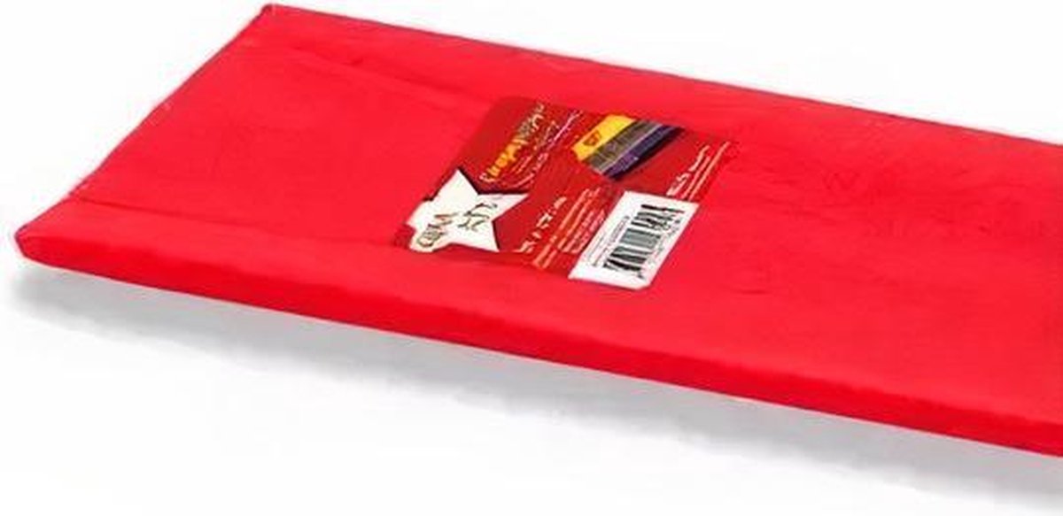 Verhaak Crêpepapier 50 X 250 Cm Rood