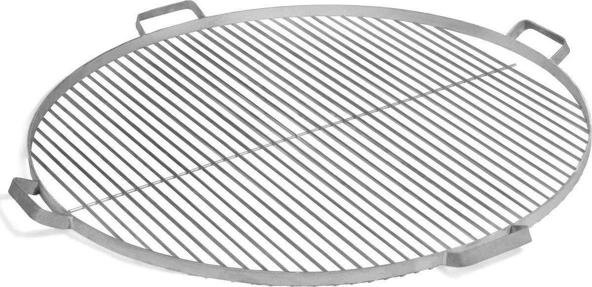 RVS grillrooster met 4 handvatten | ⌀70cm
