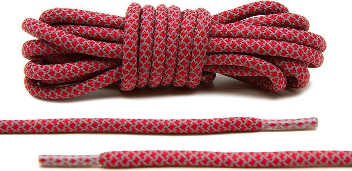 Reflecterende schoenveters - 125cm - Rood