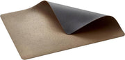 Bitz - Placemat 4st leatherlook wood/titanium