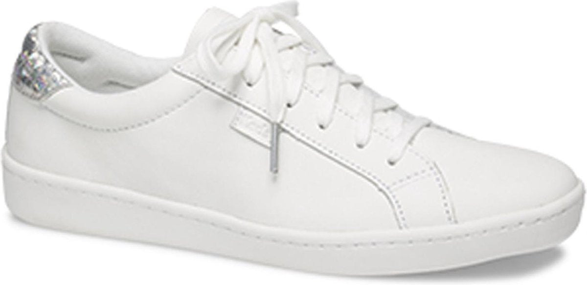 Ace Leather White/Silver Dames Veterschoenen - Wit - maat 42.5