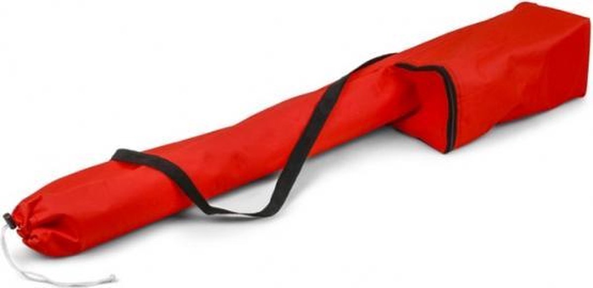 Vinex - DRAAGTAS PRO - CARRYING BAG - bestemd voor een 15 delige Kegel hordenset van 23 cm hoogte - (10 kegels en 5 dwarsstangen) - 2 vakken - Rood