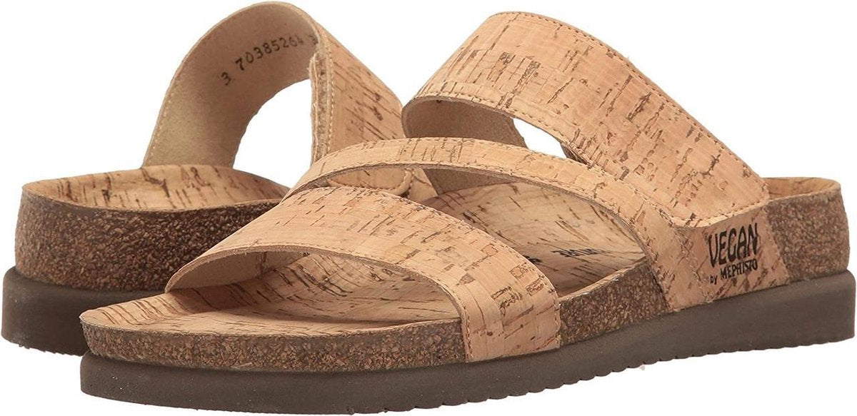 Mephisto BAMBOU dames slipper - beige - maat 42 - natuurlijk materiaal