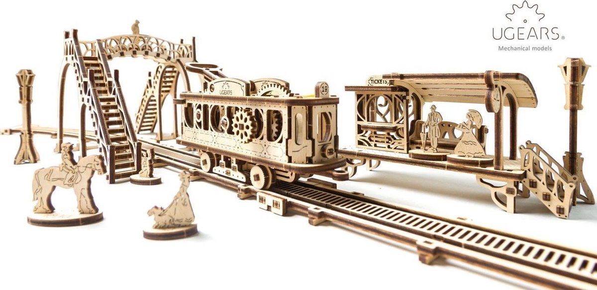 Ugears Houten Modelbouw - Tramlijn