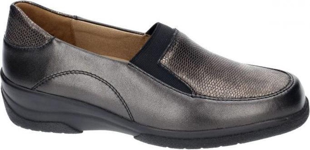 Solidus -Dames -  grijs  donker - ballerina's & mocassins - maat 36