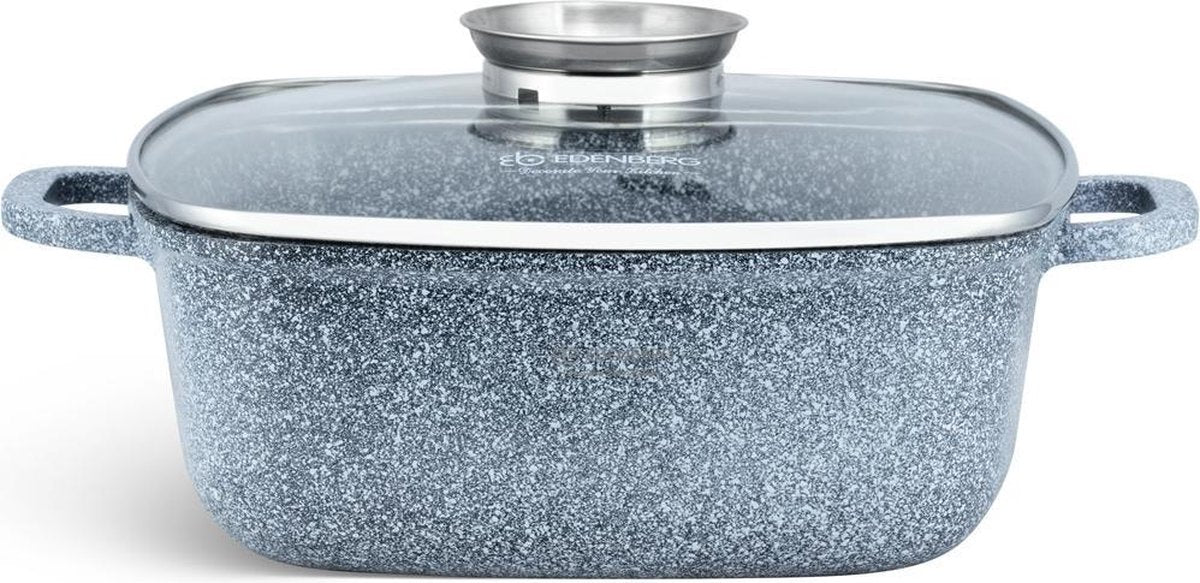 Edënbërg Stonetec Line - Luxe Aluminium Kookpan/Braadpan met Deksel - 6