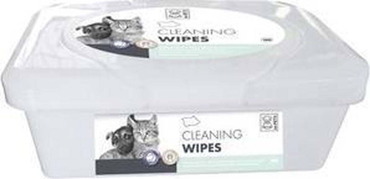 M-pets Schoonmaakdoekjes 19 X 16 Cm Grijs
