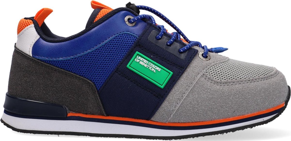 Benetton Power Mix Lage sneakers - Jongens - Blauw - Maat 31