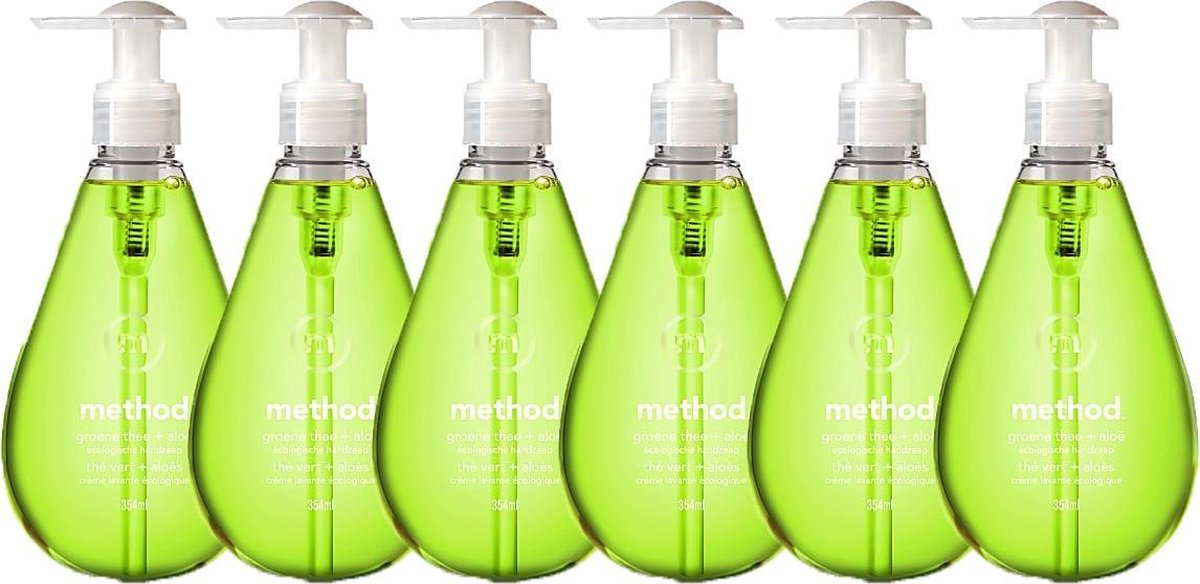 Method Duurzame Handzeep - Groene Thee & Aloë Vera - 6 x 354ml - voordeelverpakking
