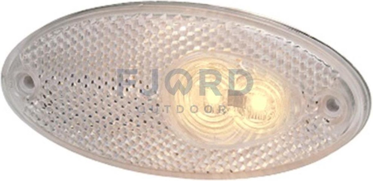Hella Breedtelicht LED met Reflector Ovaal Opbouw Wit
