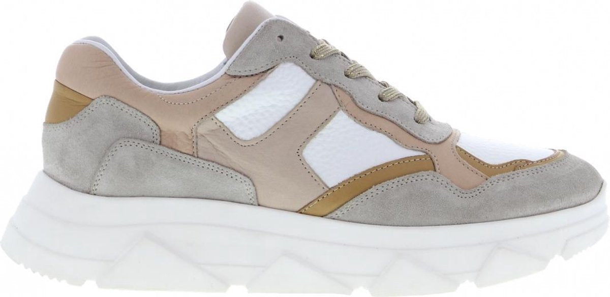 Tango | Kady fat 10-da natural/beige/nude sneaker - white sole | Maat: 38