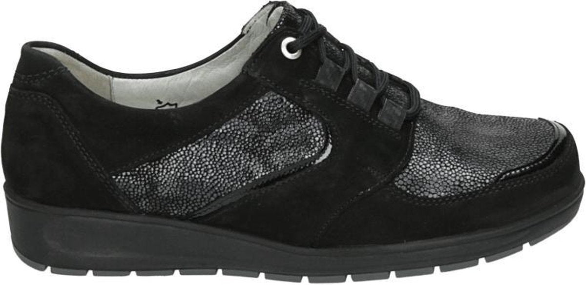 Waldlaufer 812007 M - Volwassenen Dames sneakersDames veterschoenen - Kleur: Zwart - Maat: 40.5