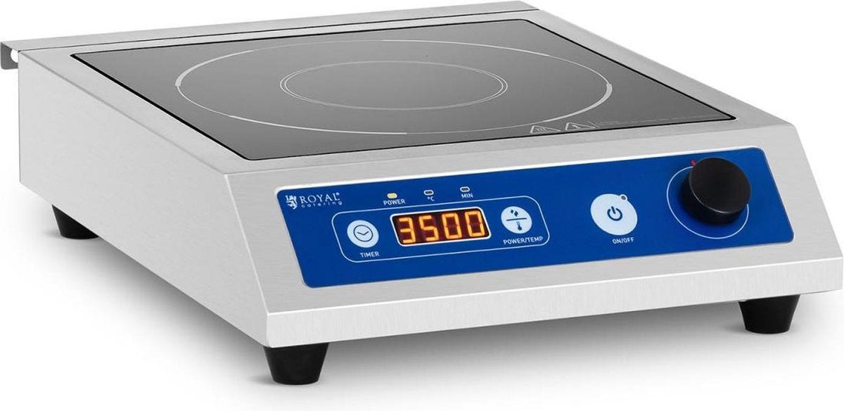 Royal Catering Inductiekookplaat - 22 cm - 60 tot 240 ° C - timer