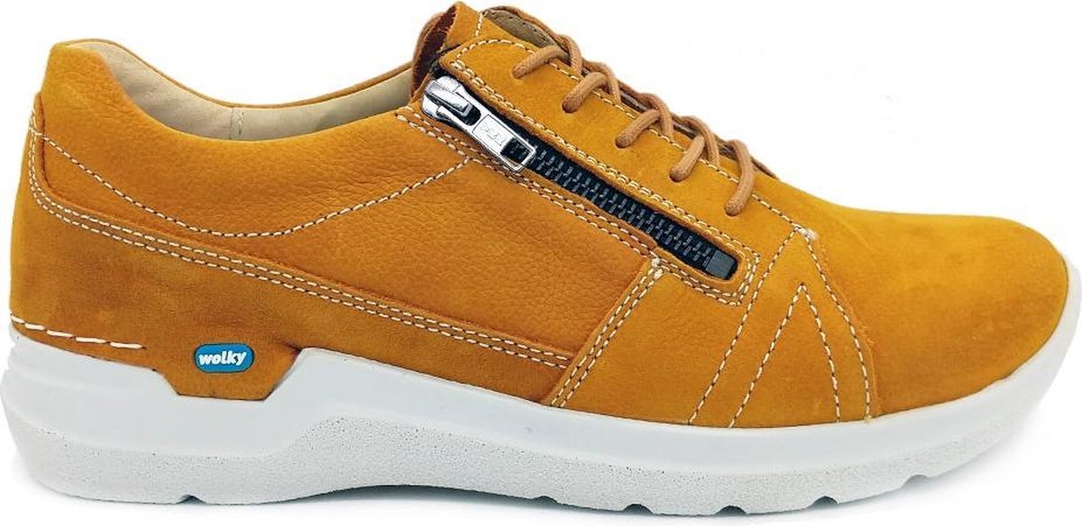 Gele Wolky Veterschoenen Feltwell Antique Nubuck