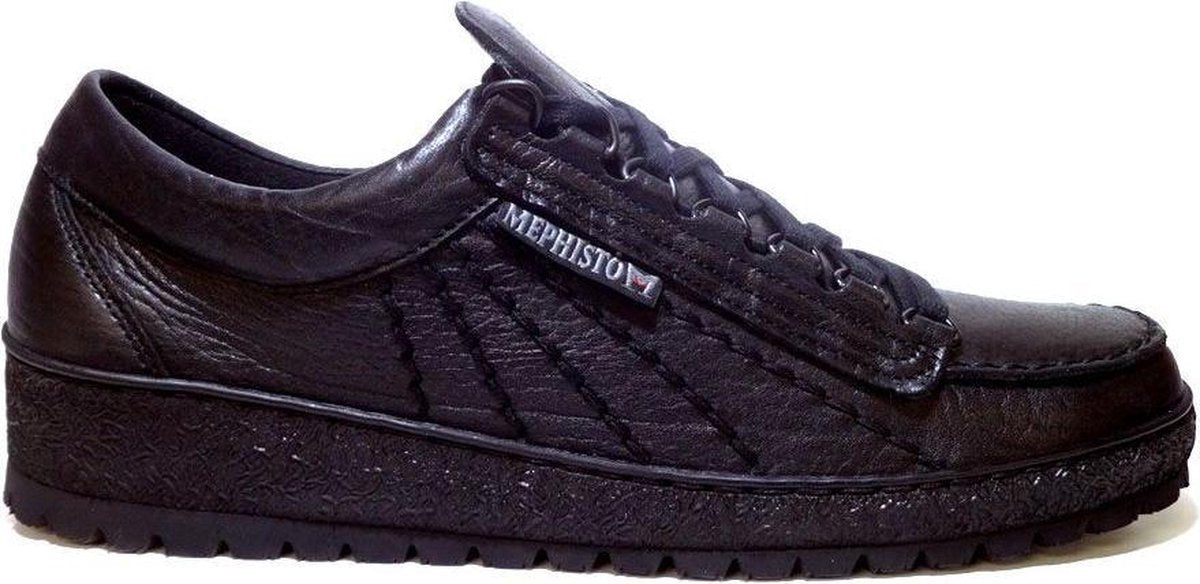 Mephisto Rainbow Heren Veterschoenen - Zwart - Maat 43