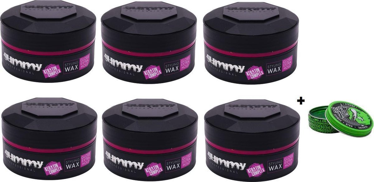 Gummy Wax Extra Gloss 6-Pack + Free HeyJoe! Mini Pomade
