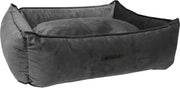 Wooff Mand Cocoon Velours - Donkergrijs - Hondenmand - 90 x 70 x 22 cm - Large