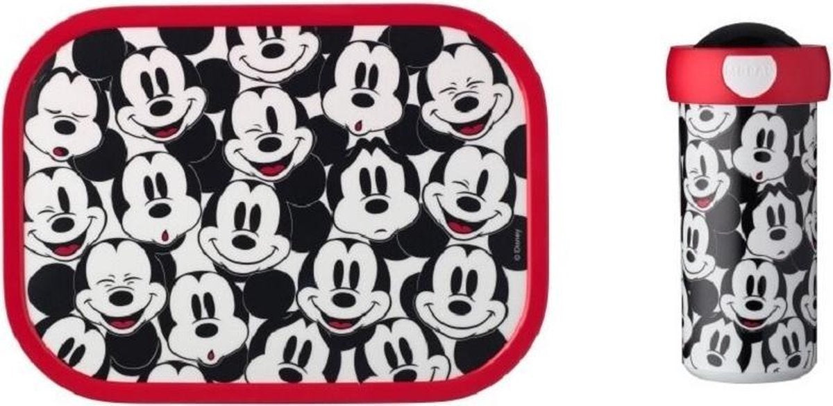 MICKY MOUSE Lunchset Drinkbeker 300 ml + Broodtrommel