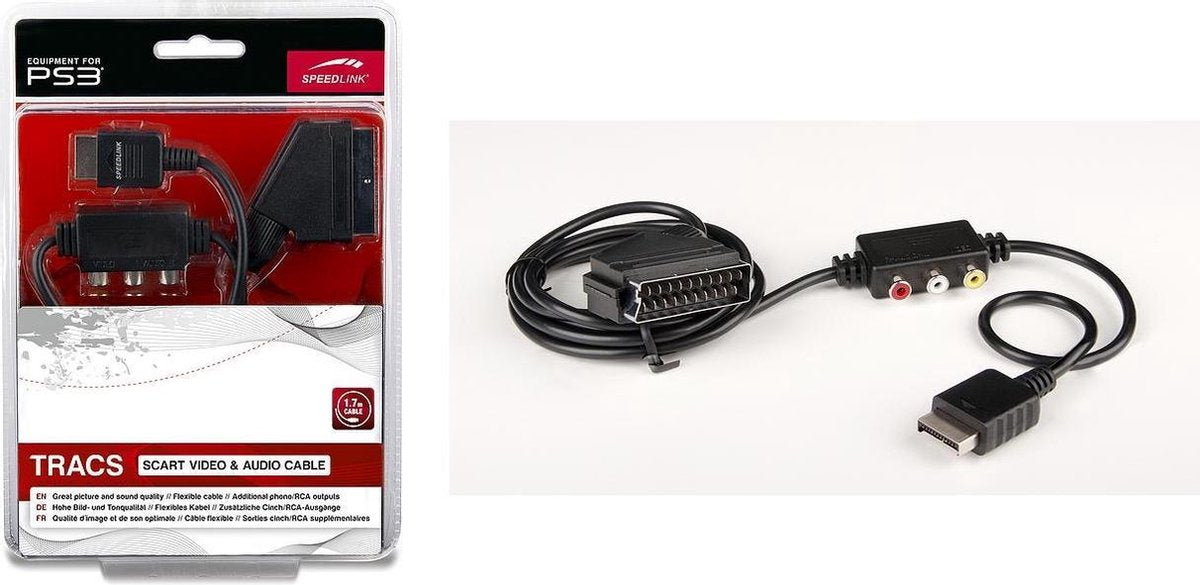 Speedlink: Tracs Scart Video & Audio Cable - zwart