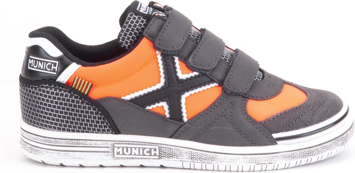 Munich G-3 Velcro Jongens Sneakers - Oranje - Maat 26