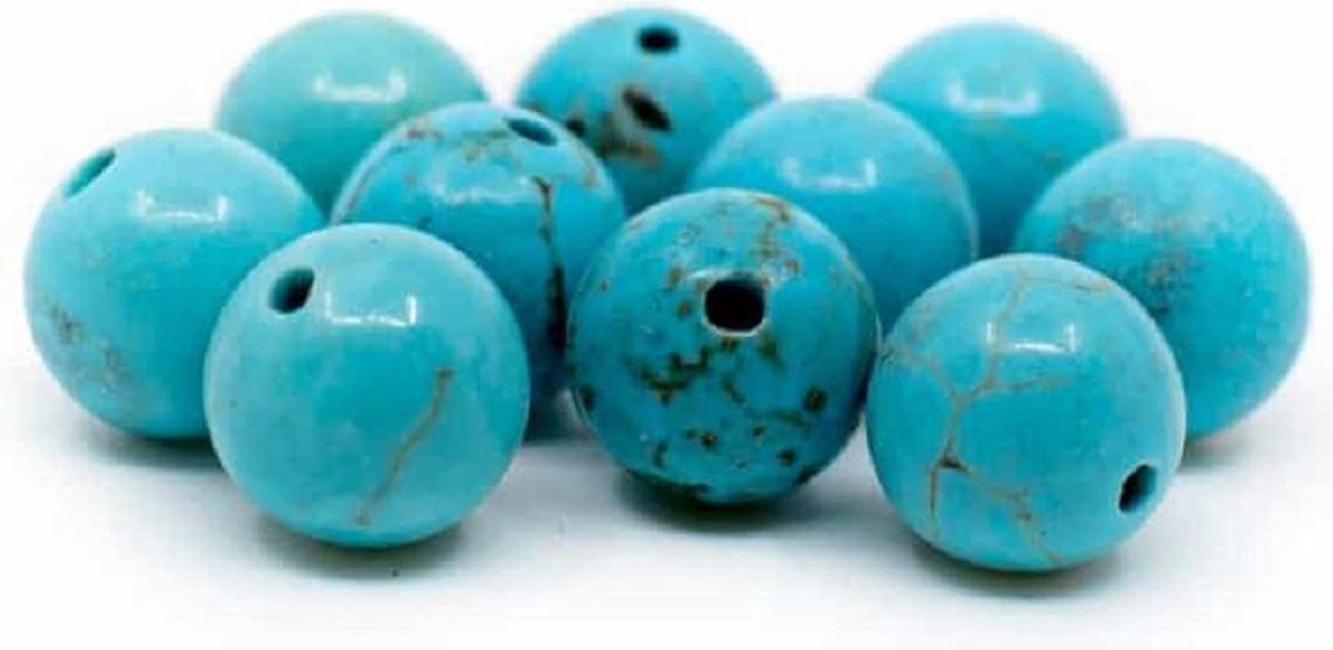 Edelsteen Losse Kralen Turkoois – 10 stuks (6 mm)