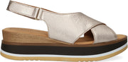 Gabor 683 Sandalen - Met Sleehak - Dames - Goud - Maat 36