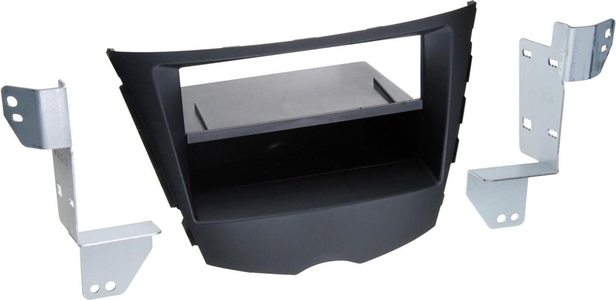 2-DIN Paneel Hyundai Veloster met Pocket 2012-2019 Kleur: Zwart