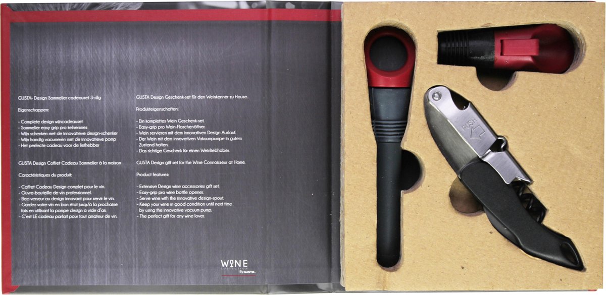 Design Sommelier cadeauset 3-dlg