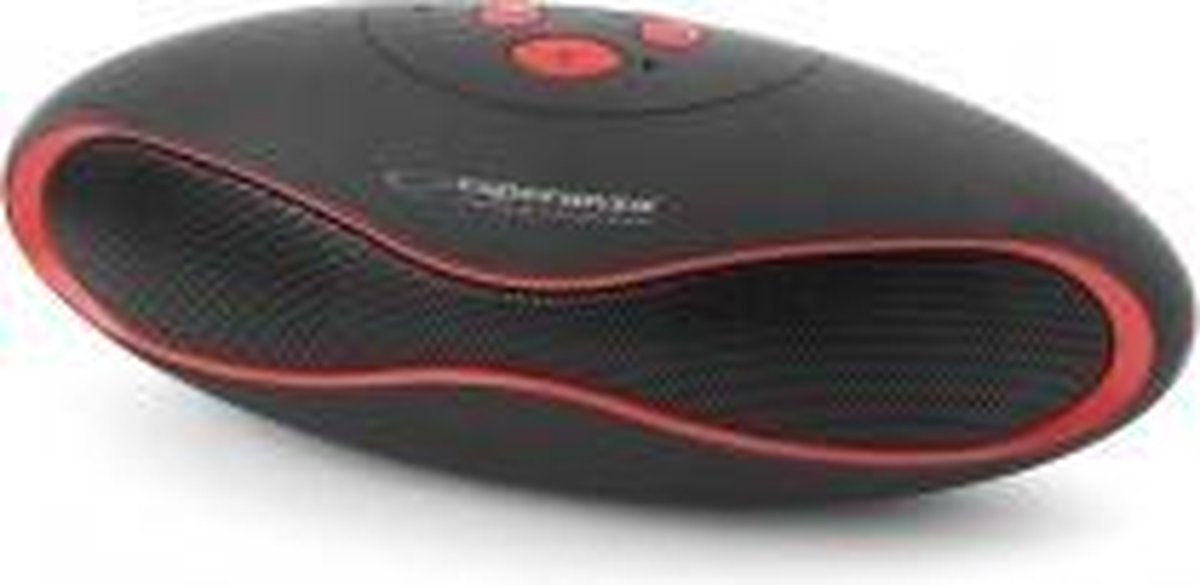 Bluetooth Speaker Trival + FM-radio - zwart-rood