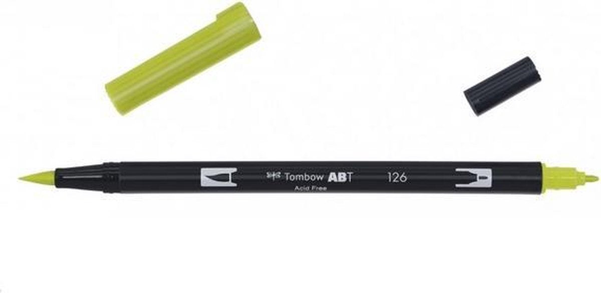 Tombow ABT dual brush pen light olive ABT-126