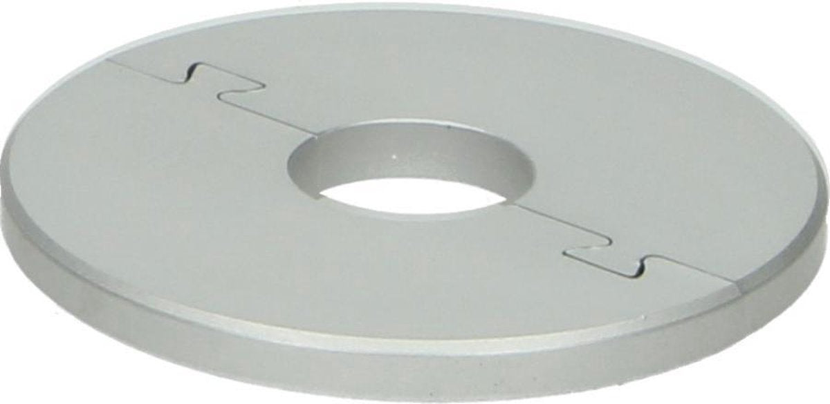 Rozet Ø 16 mm alu zilver glanzend