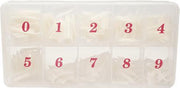 Stiletto nagel tips naturel en tiplim - box 500 stuks nagel - tips - kunst nagels - stiletto