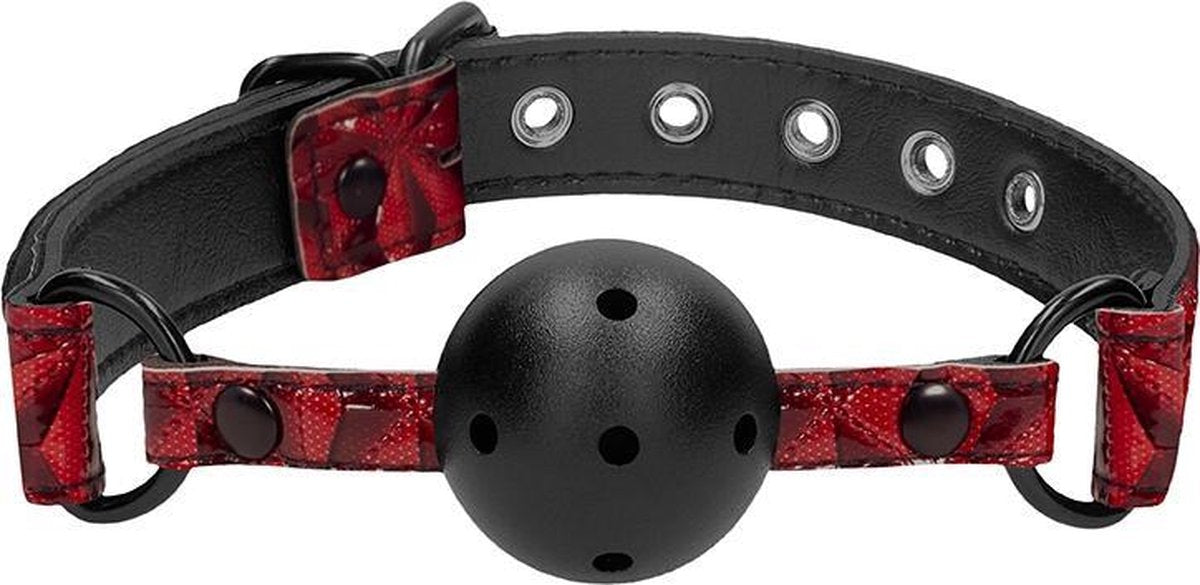 Breathable Luxury Ball Gag - Burgundy