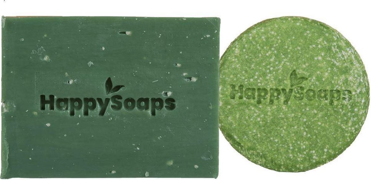 HappySoaps SET Shampoo Bar Aloë You Vera Much & Body Bar Citroen Basilicum (2 stuks)