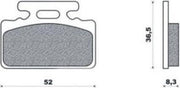 Remblokset Newfren FD0139 Sym Mio  Voor