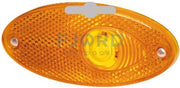 Hella Zijmarkering met Reflector Ovaal Inbouw Oranje