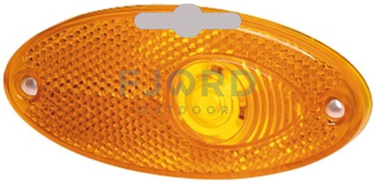 Hella Zijmarkering met Reflector Ovaal Inbouw Oranje