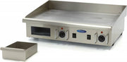 Grillplaat Glad - 73 cm - 400V - RVS - Thermostaat tot 300 Graden - met Lekbak - Professionele Elektrische Bakplaat - Maxima