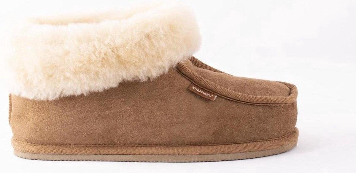 Shepherd Lena Dames Sloffen - Chestnut - Maat 40