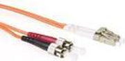 ACT 10 meter LSZH Multimode 62.5/125 OM1 glasvezel patchkabel duplex met LC en ST connectoren RL7010