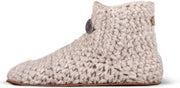 Kingdom of Wow - Dames Sloffen Wol Creme Maat 36/37 - Handgemaakt