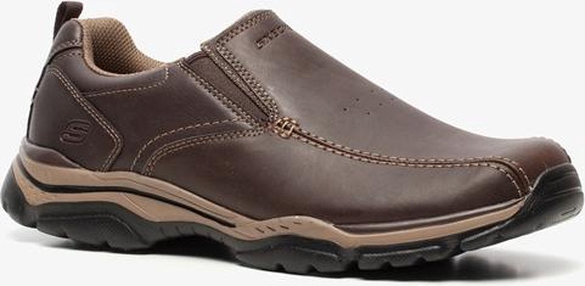 Skechers Rovato Venten heren instappers - Bruin - Maat 48.5 - Extra comfort - Memory Foam