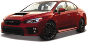 Bburago Subaru WRX STI 2017 rood schaalmodel 1:43