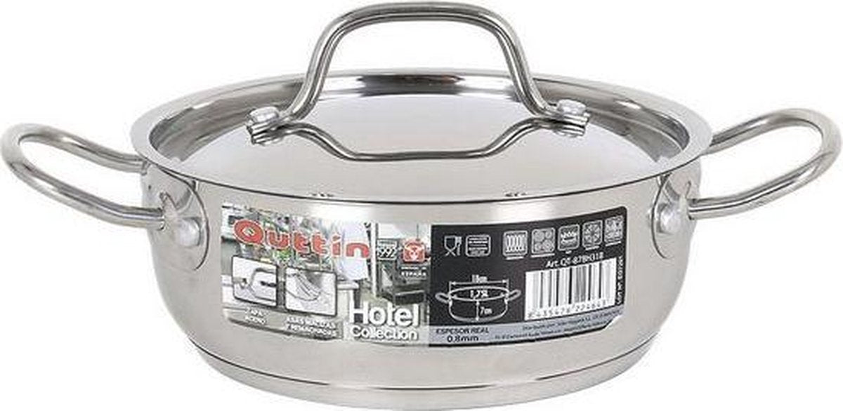 Kookpot met Deksel Quttin Roestvrij staal