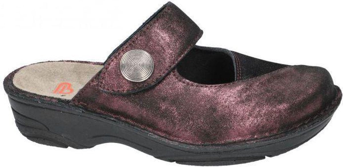 Berkemann -Dames -  bordeaux - slippers & muiltjes - maat 38½