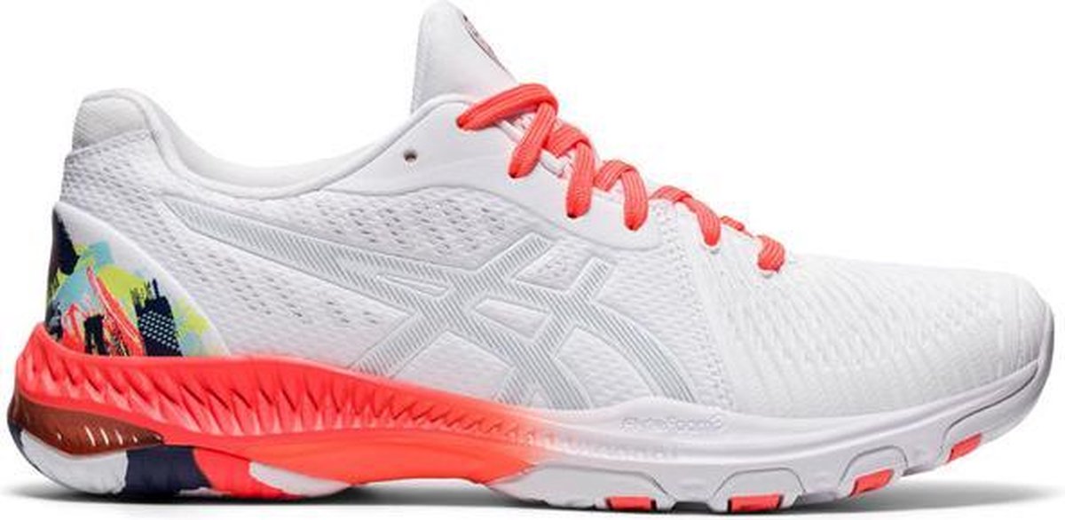 ASICS Netburner Ballistic FF 2 Dames - wit/rood - maat 43.5